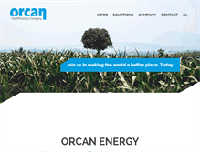 Tablet Screenshot of orcan-energy.com